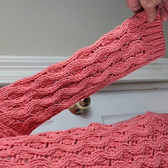 Chico's Open Knit Full Double Zip Sweater - Picture 5 of 13